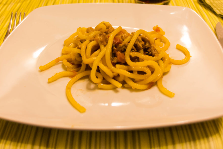 Bigoli al ragù di coniglio